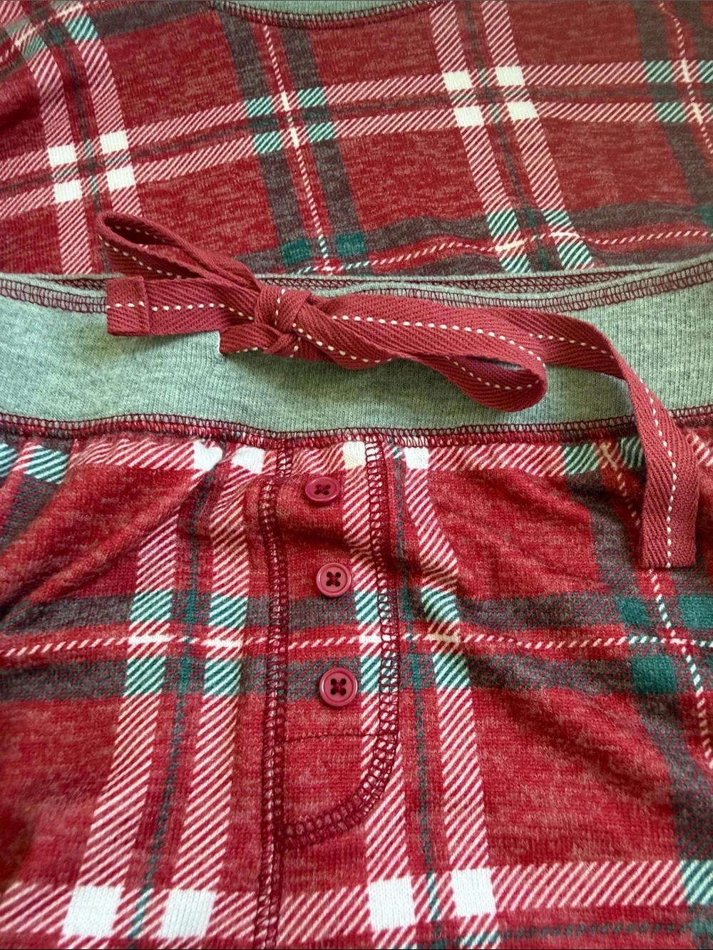 PJ Salvage Lets Get Toasty Samba Red Plaid Pajama Set NWT